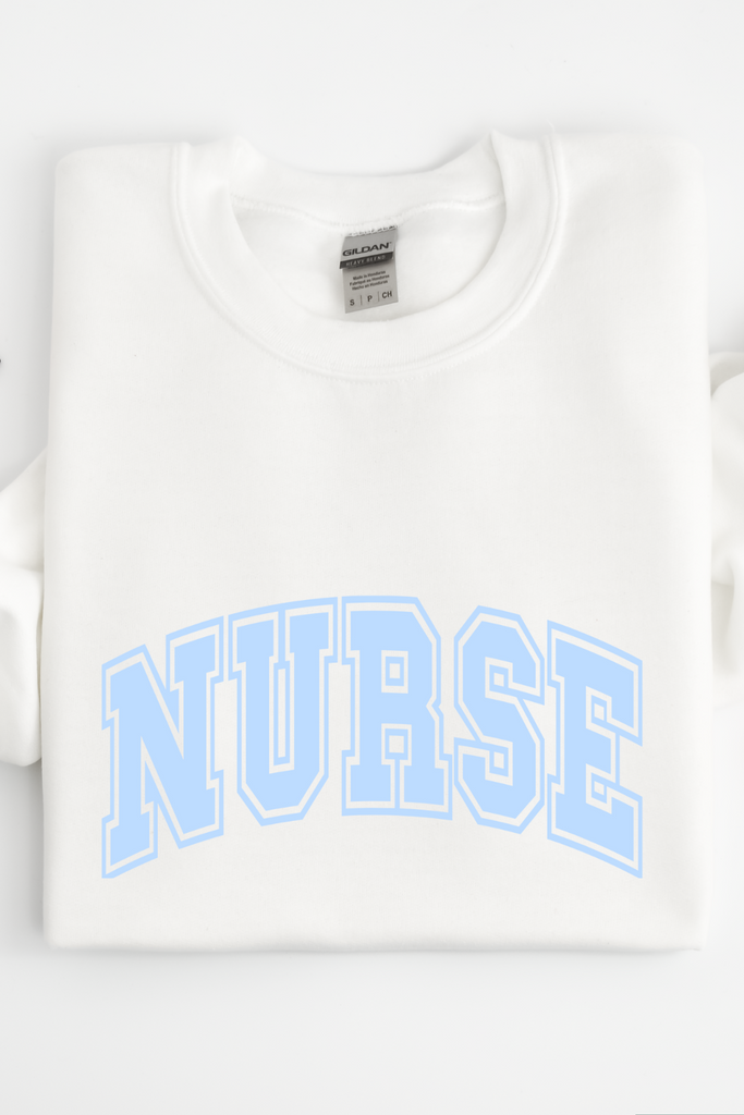 Nurse Block Sweatshirt - White