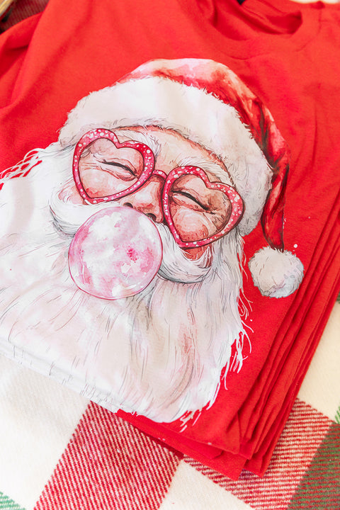 Bubblegum Santa Sweatshirt Red