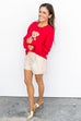 Holiday Bear Sweater- Red