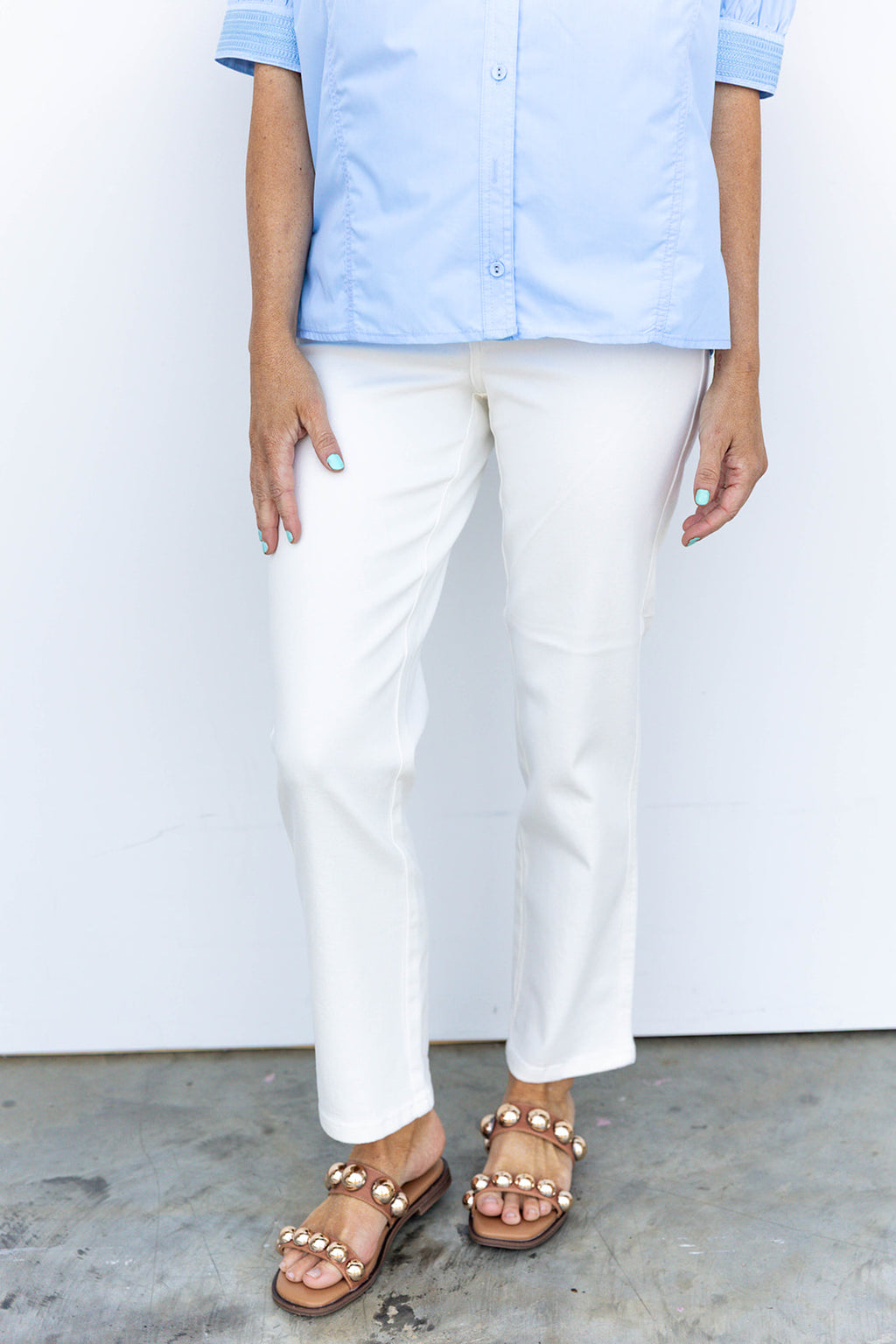 Friends In Low Places Denim - White