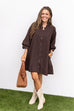 One Shot Dress - Brown