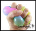 1 Rainbow Sugar Ball - Thick Glue/Gel Stretch Ball - Squishy