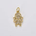 Children Gold Rhinestone Charm