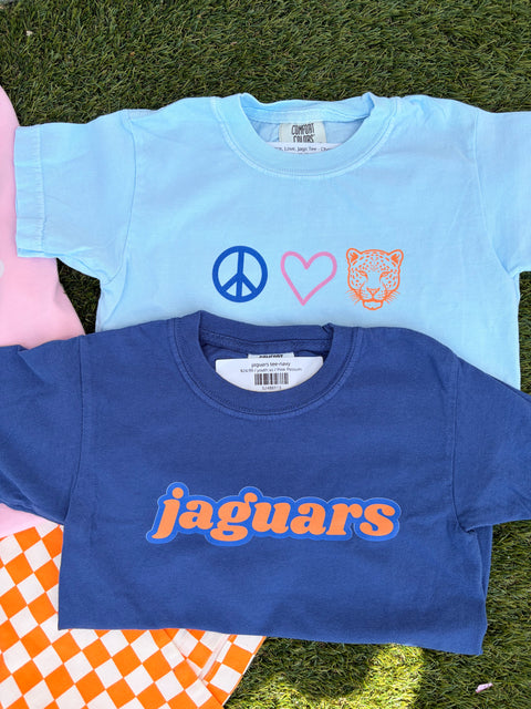 Peace, Love, Jags Tee - Chambray