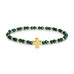 Assorted Crystal Stretch Bracelets w/ Single Balanced Cross: Soft