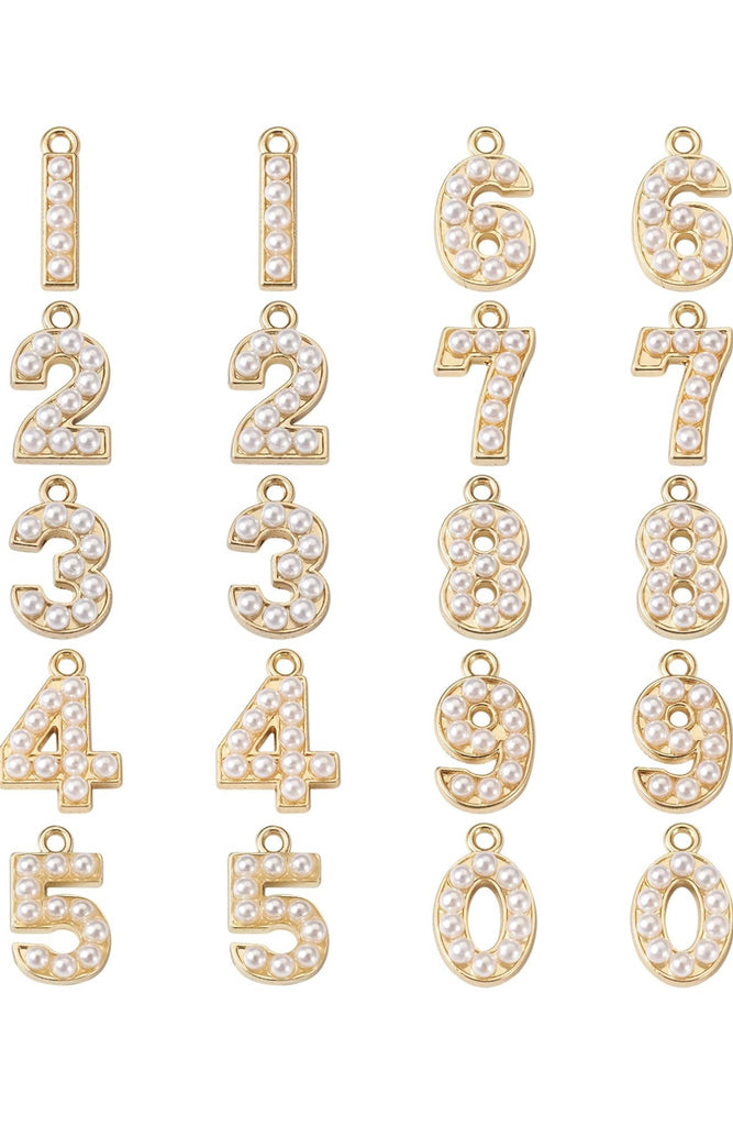 Pearl Letter Charms