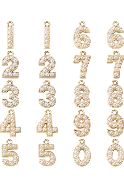 Pearl Letter Charms