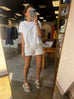 Slub Knit Top - White