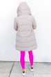 *DOORBUSTER* Winter Wink Puffer Jacker - Taupe