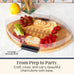 Flip, Serve & Store® Football Charcuterie Board with Lid