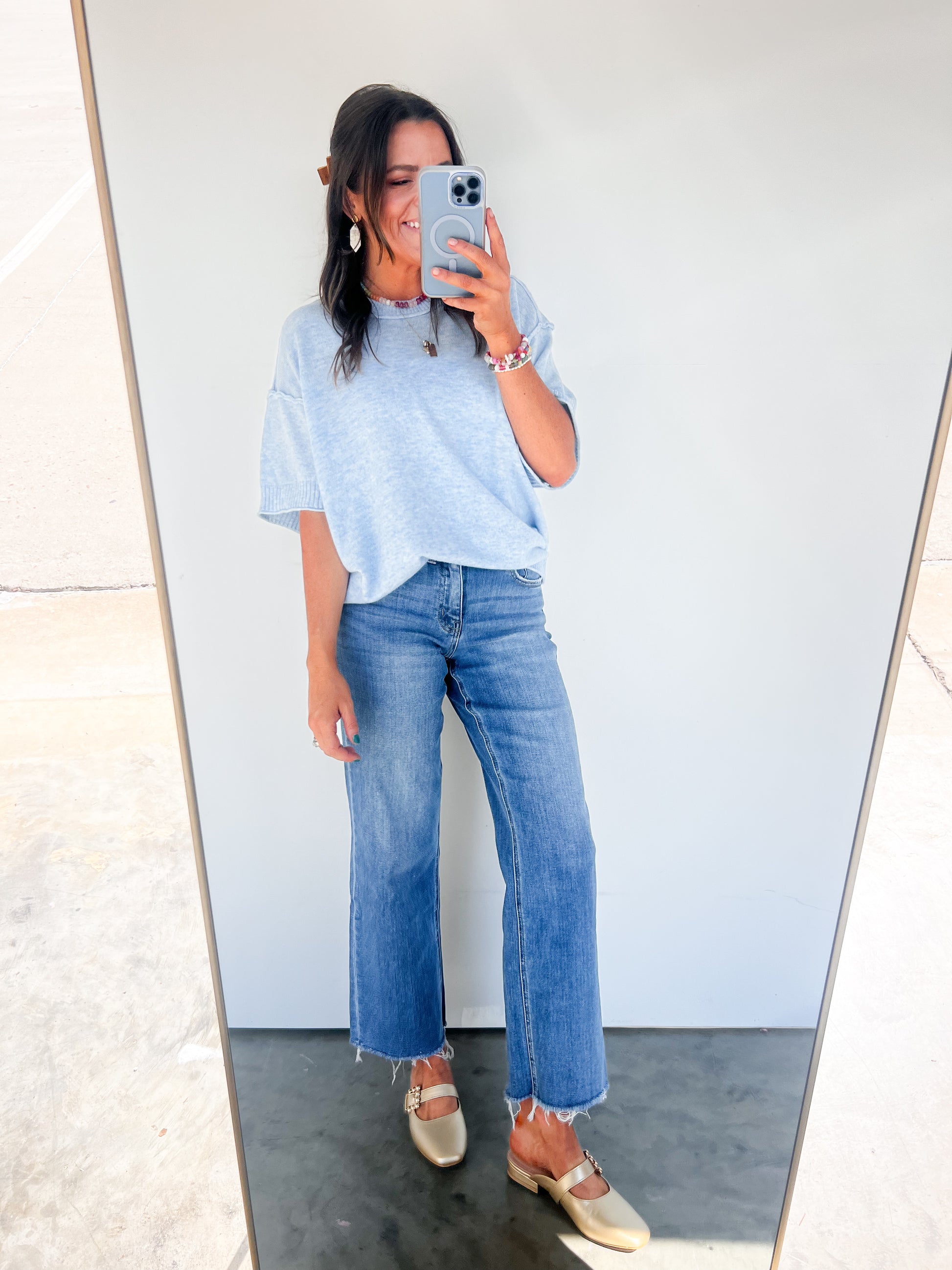 Tay Tay Sweater - Powder Blue