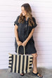 Excursion Tote   Natural/Black   19x15x2