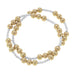 Kimber Ball Bead Stretch Bracelets (Set of 2): Satin Gold