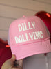 Dilly Dallying Pink C.C Trucker Hat