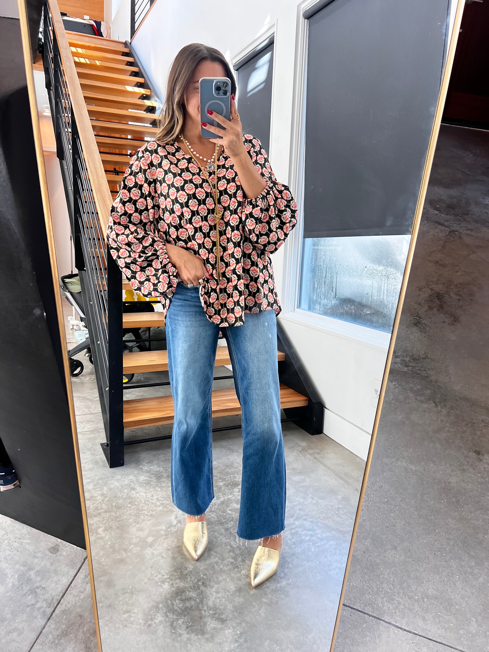 Tummy Control Mid Rise Crop Straight Clean Cut Hem- Risen Pre Order
