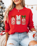 Christmas DC Sweatshirt- Red