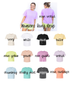 Rainbow fish Comfort Colors Boxy Crop Tshirt