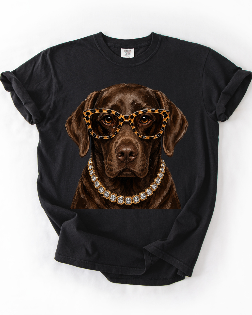 Fancy Dog - Chocolate Lab Tshirt