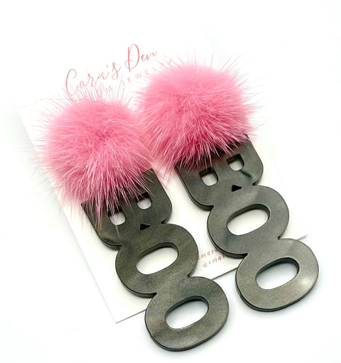 Halloween Boo Earrings