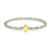 Assorted Crystal Stretch Bracelets w/ Single Balanced Cross: Soft