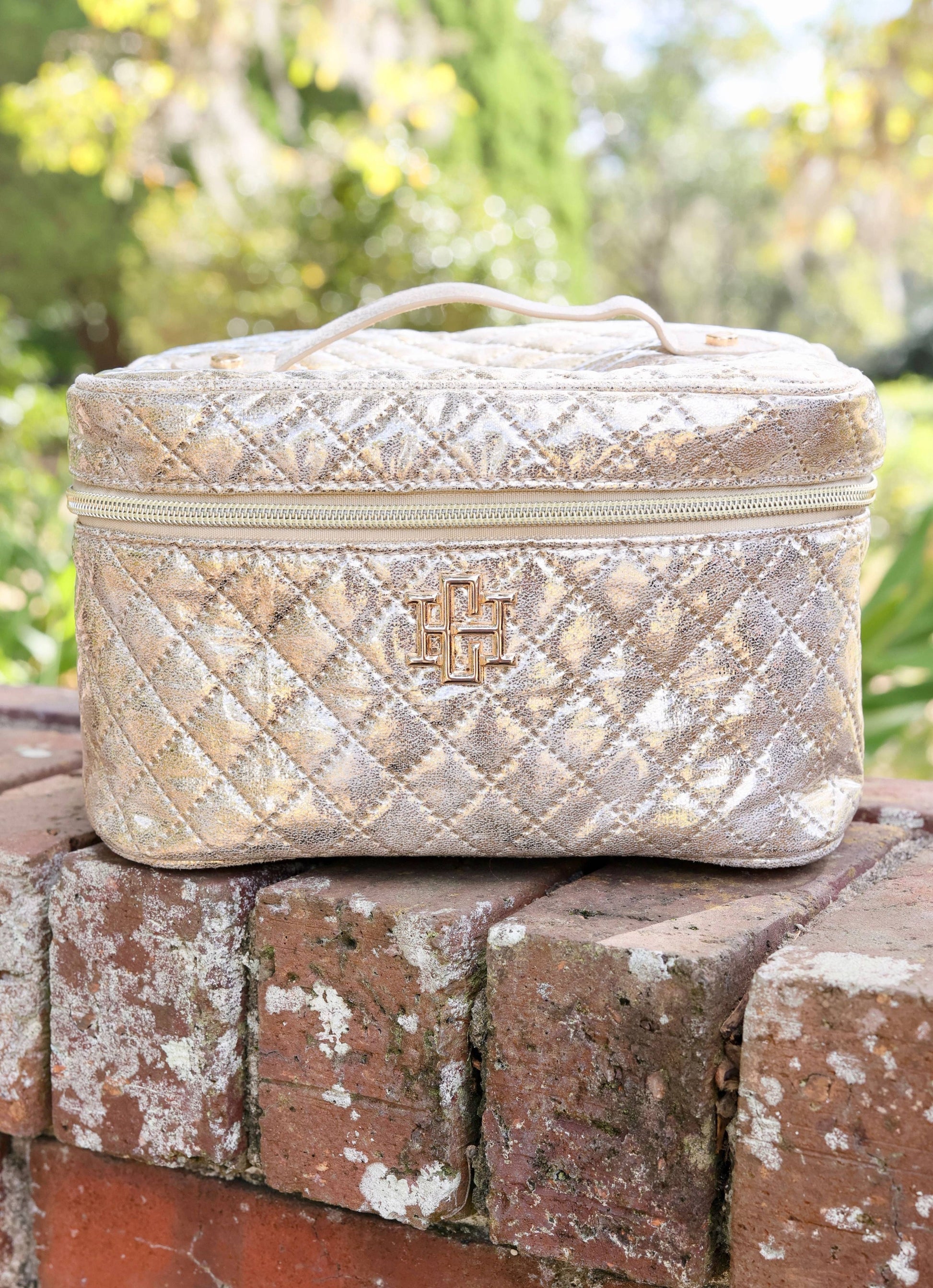 Hampton Train Case Champagne Pop - Caroline Hill