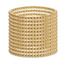 Becky 4mm Bead Stretch Bracelet: Gold