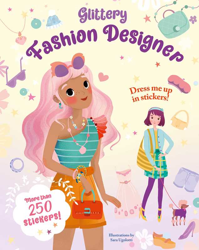 Glittery Fashion Designer Sticker Book by SARA UGOLOTTI: Paperback