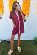 Remind Me Dress - Burgundy