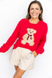 Holiday Bear Sweater- Red