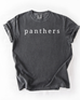 Simple Panthers Serif - Comfort Colors Tshirt ( Youth & Adult)