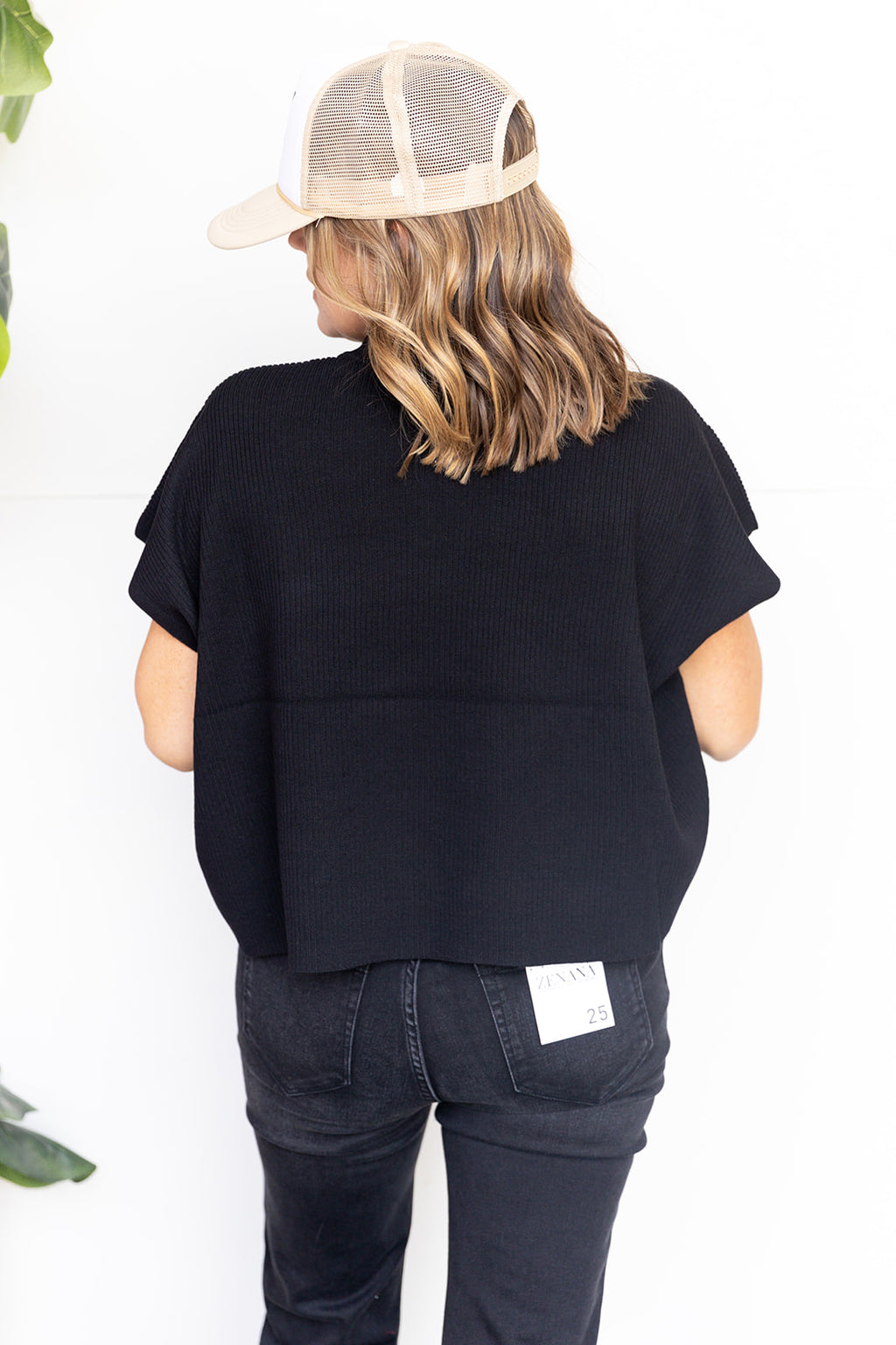 Babs  Mock Neck Sweater- Black