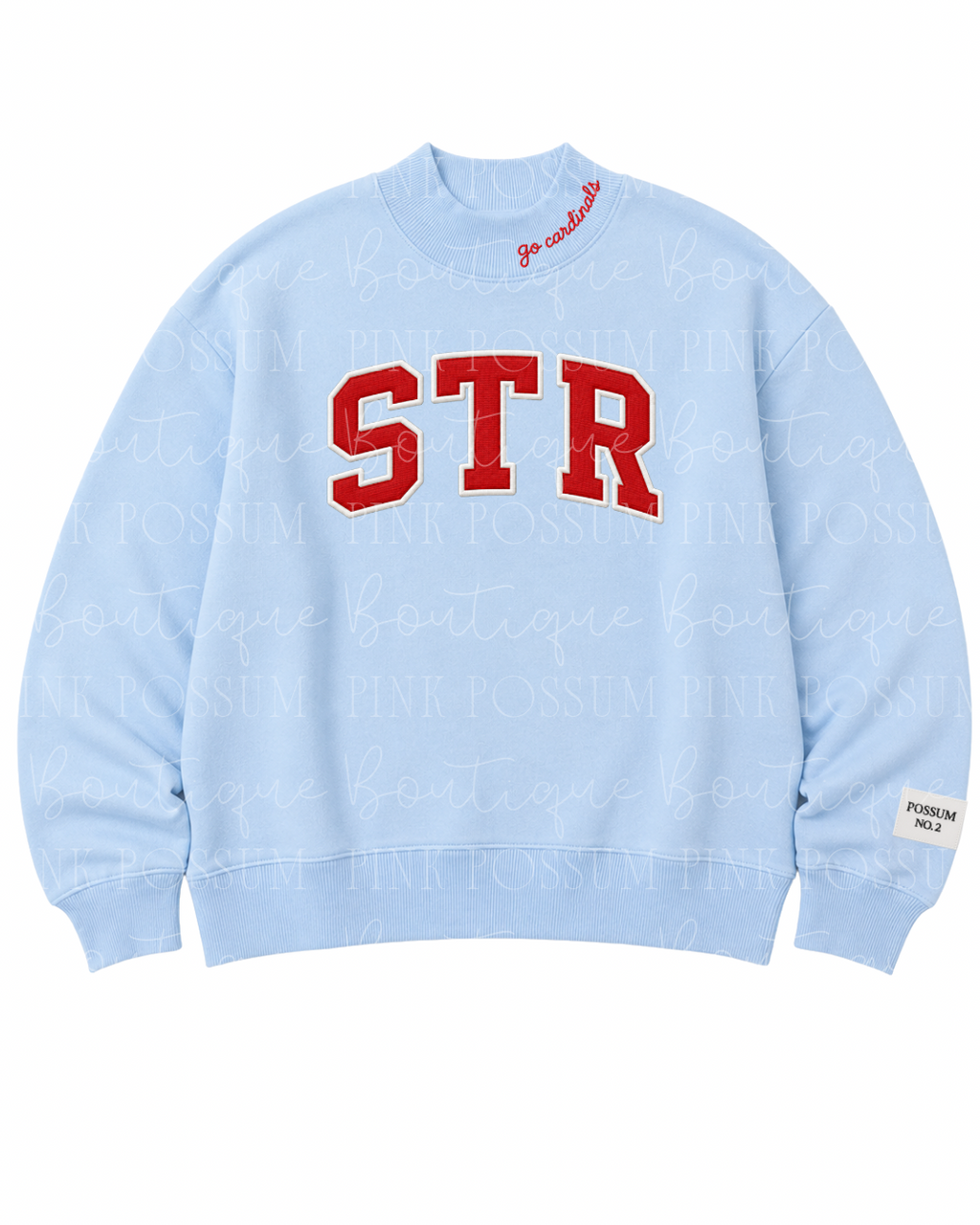 St. Richards Mock Neck - Baby Blue
