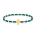 Assorted Crystal Stretch Bracelets w/ Single Balanced Cross: Soft