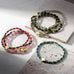 Assorted Crystal Stretch Bracelets w/ Single Balanced Cross: Soft