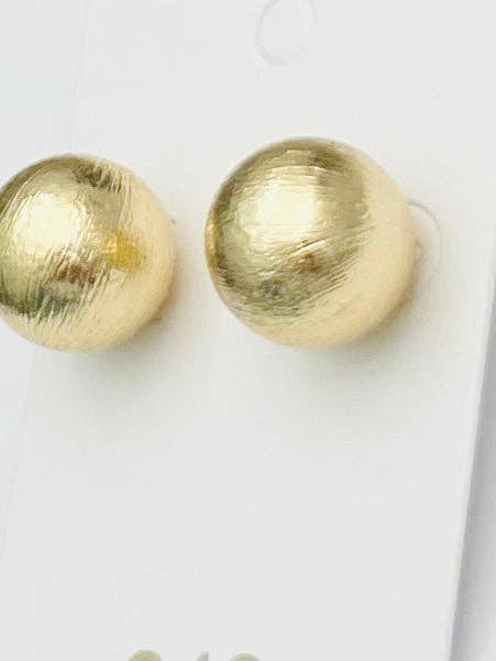 CHIC - BIG Ball Stud (gilded gold) ER716