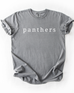 Simple Panthers Serif - Comfort Colors Tshirt ( Youth & Adult)