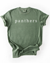 Simple Panthers Serif - Comfort Colors Tshirt ( Youth & Adult)