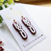 MS State Game Day Earrings | Maroon & White MSU Statement Earrings: Hail State
