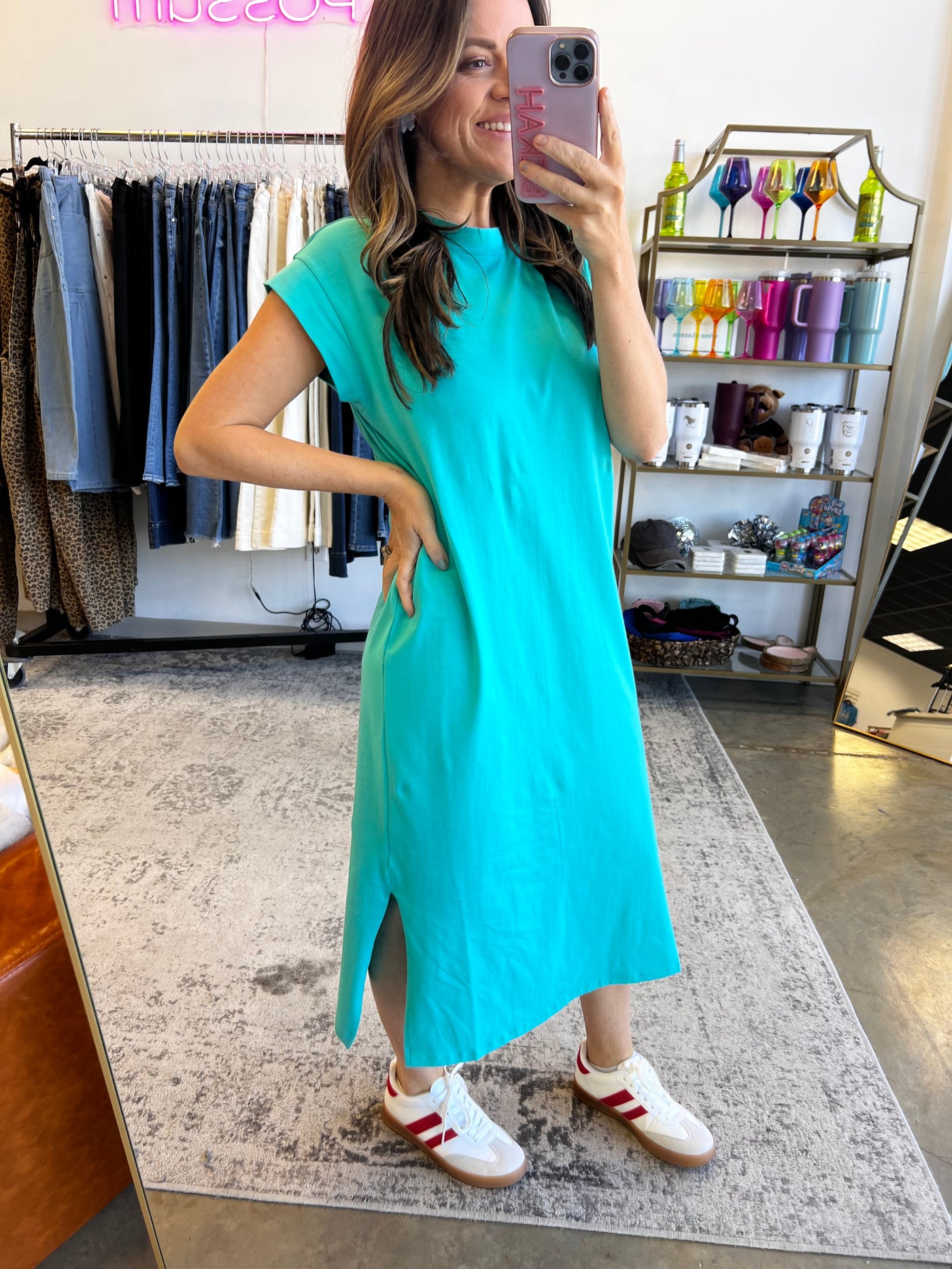 Day Drinkin Midi - Turquoise