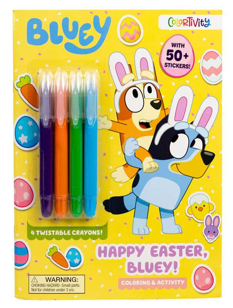 Bluey Colortivity: Happy Easter, Bluey! by Delaney Foerster: Paperback