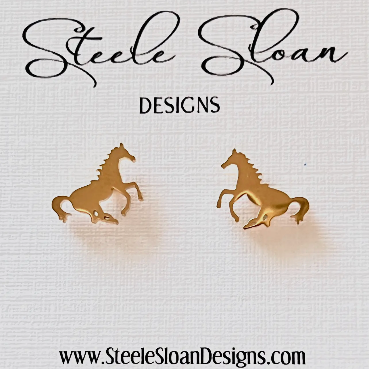 Gold Maverick Stud Earrings