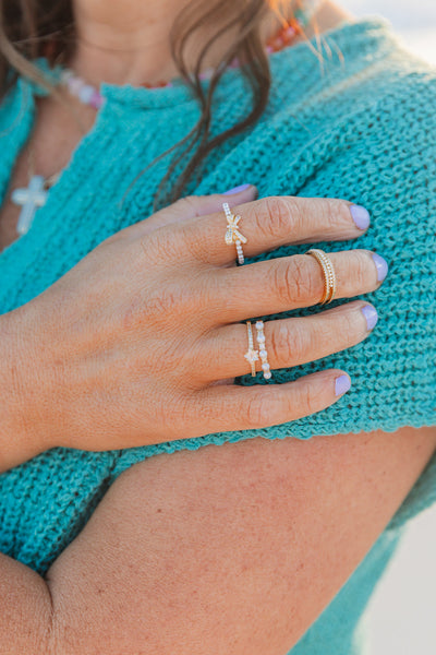 Belle Bow Ring Set
