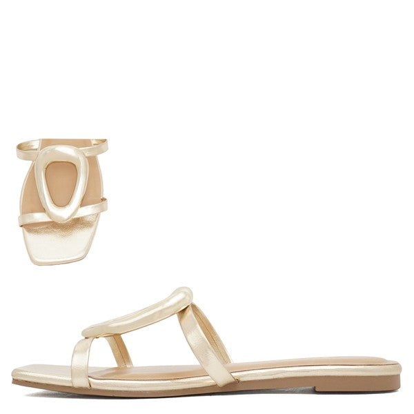 Gone the Distance Sandal - Gold