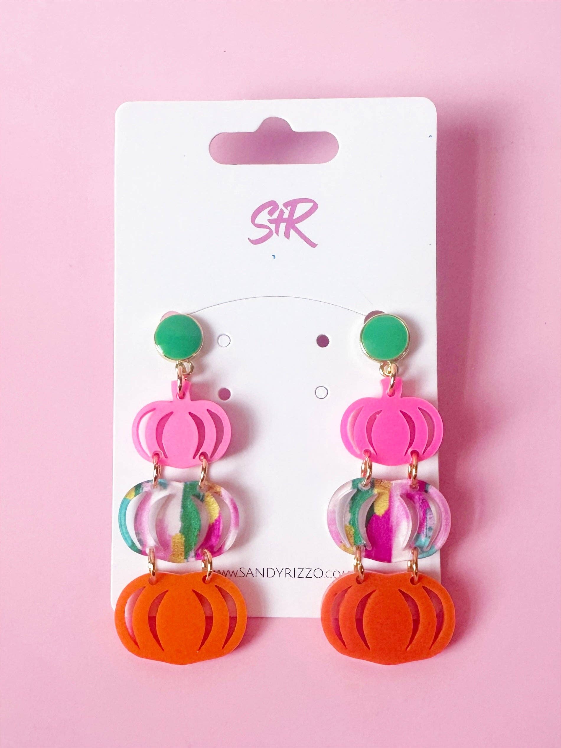 Color Play Triple Pumpkin Dangle