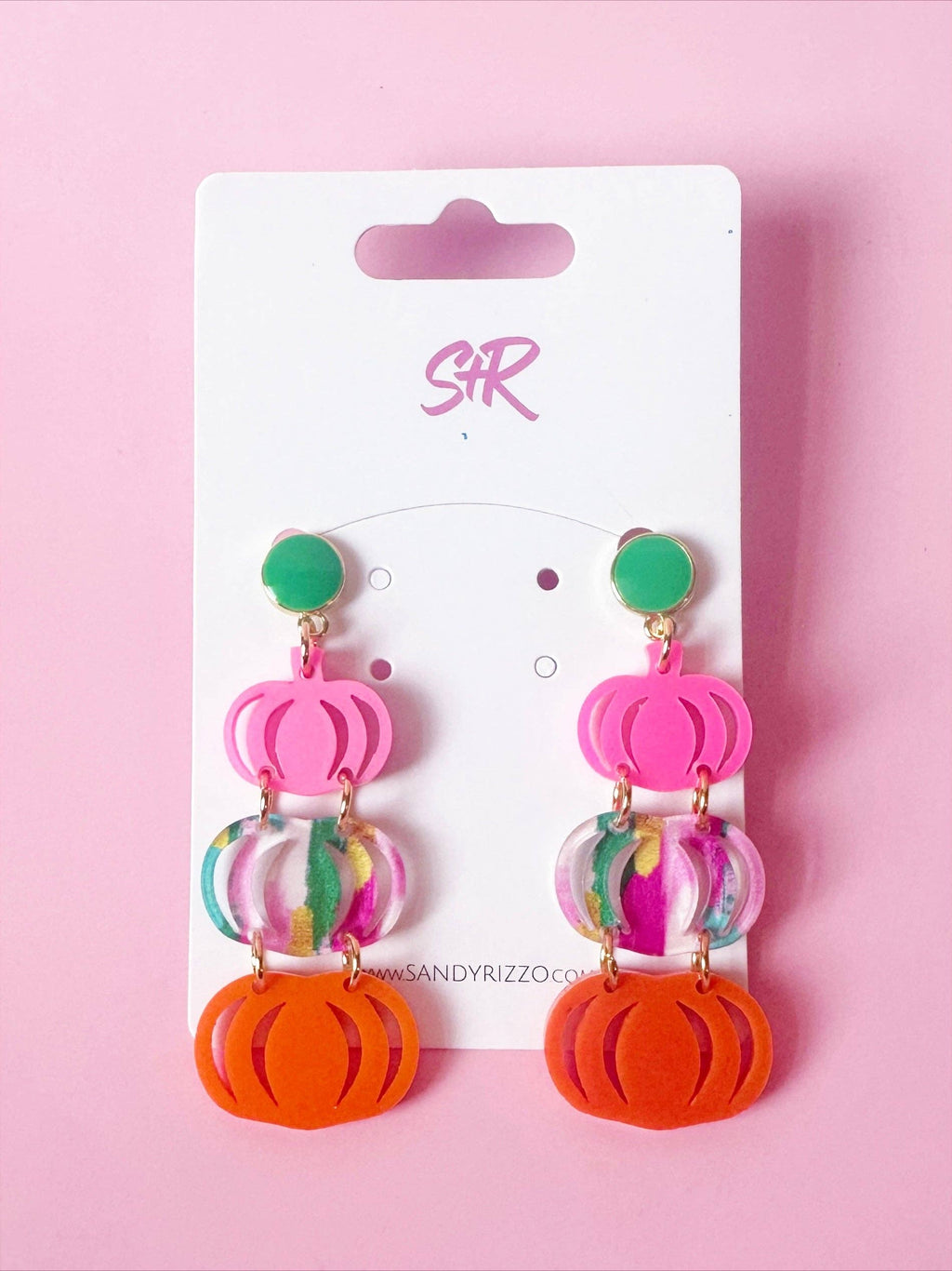 Color Play Triple Pumpkin Dangle
