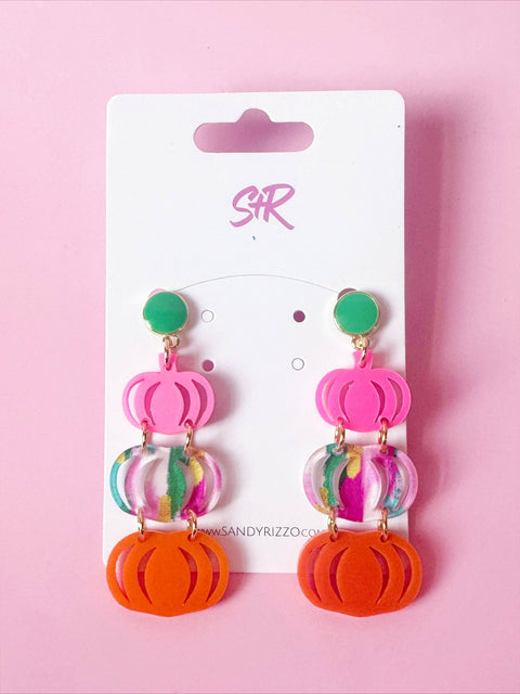 Color Play Triple Pumpkin Dangle