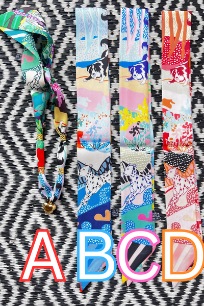 Wild Dog Scarf + Charm Necklace