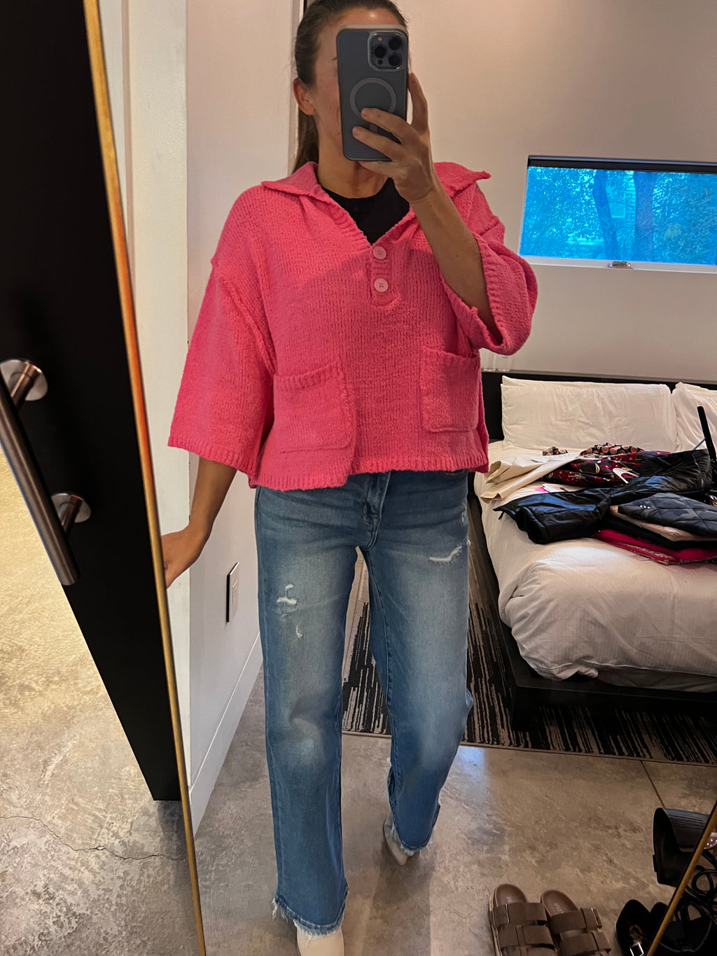 Top Knotch Sweater - Pink Pre-Order
