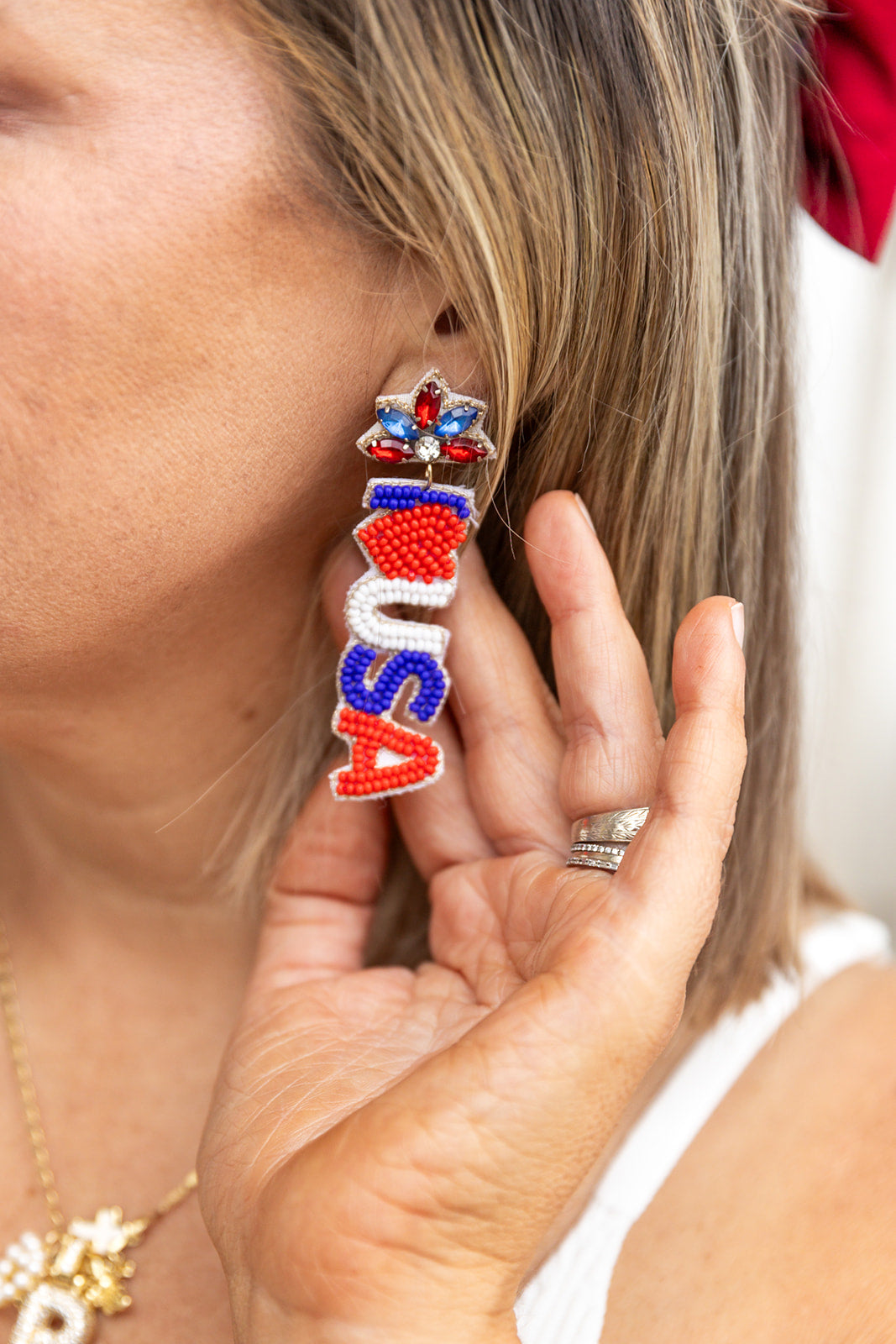 I Heart USA Earrings