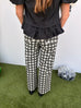 I See You Gingham Pants - Black